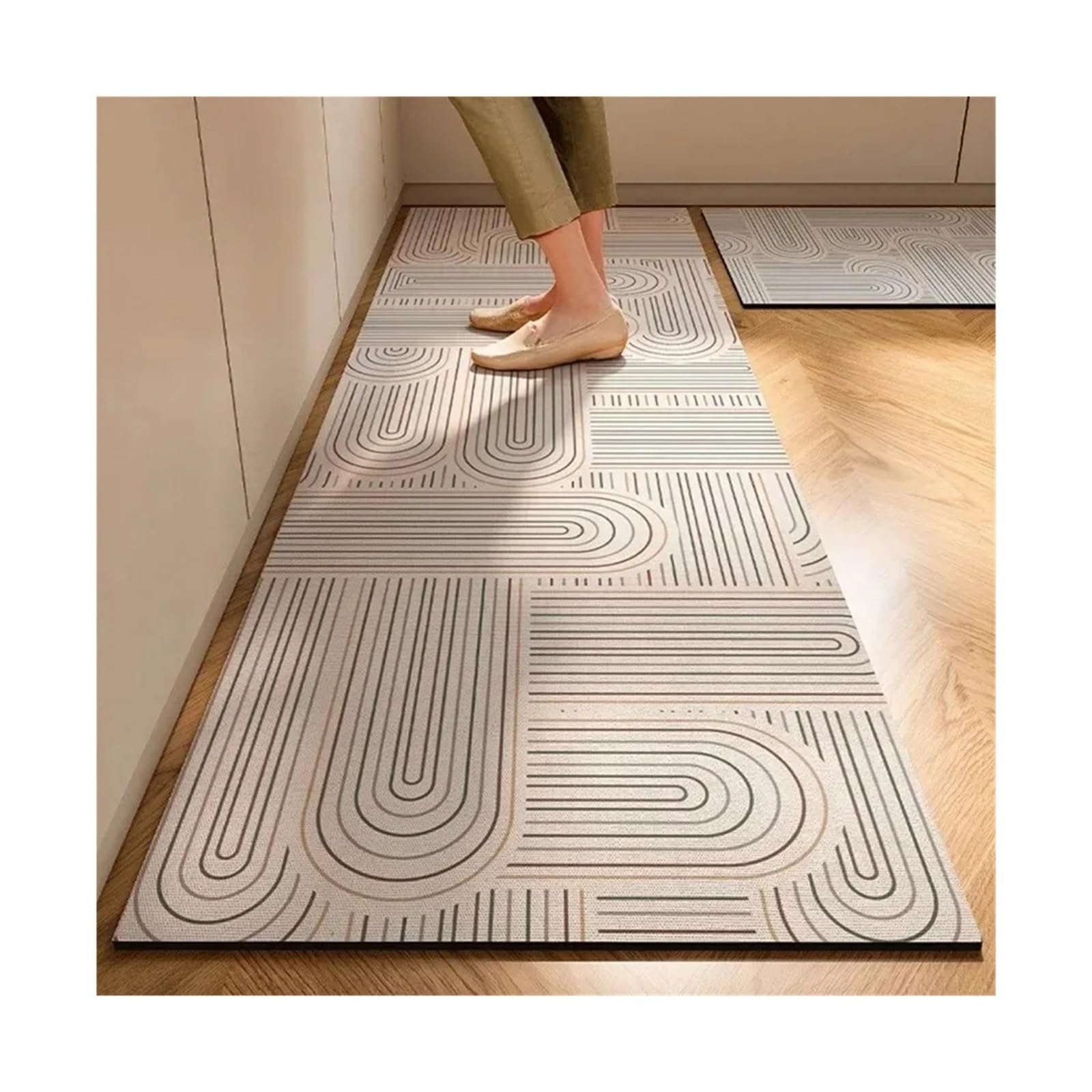 Tapis antidérapant imperméable en PVC oléophobe pour sécuriser la cuisine