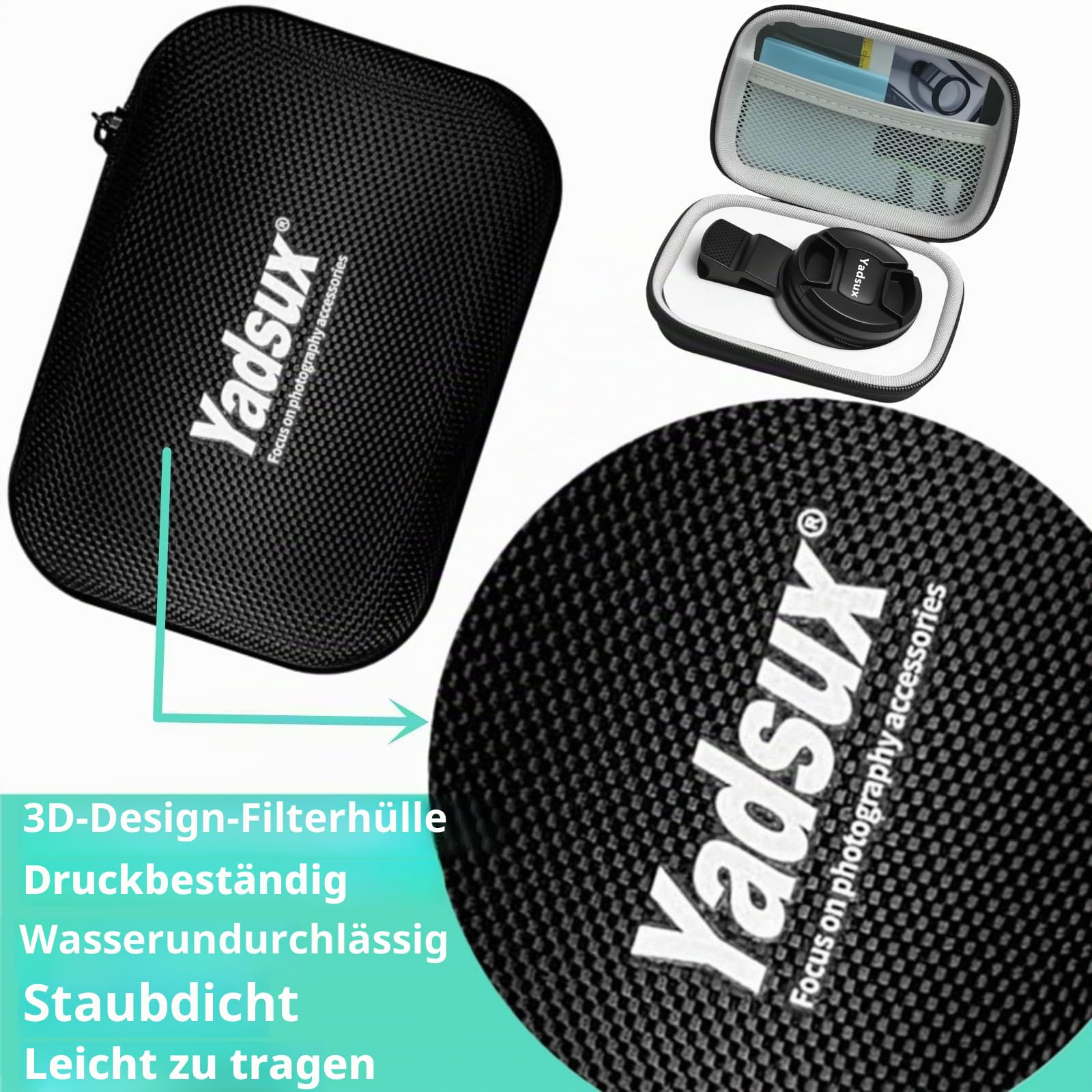 CPL Polarisationsfilter für iPhone, Samsung und andere Smartphones, Clip-On-Adapter, HD-doppelseitig, mehrfach beschichtetes SLR-Objektiv, optisches Glas, Handy-Objektiv-Zubehör