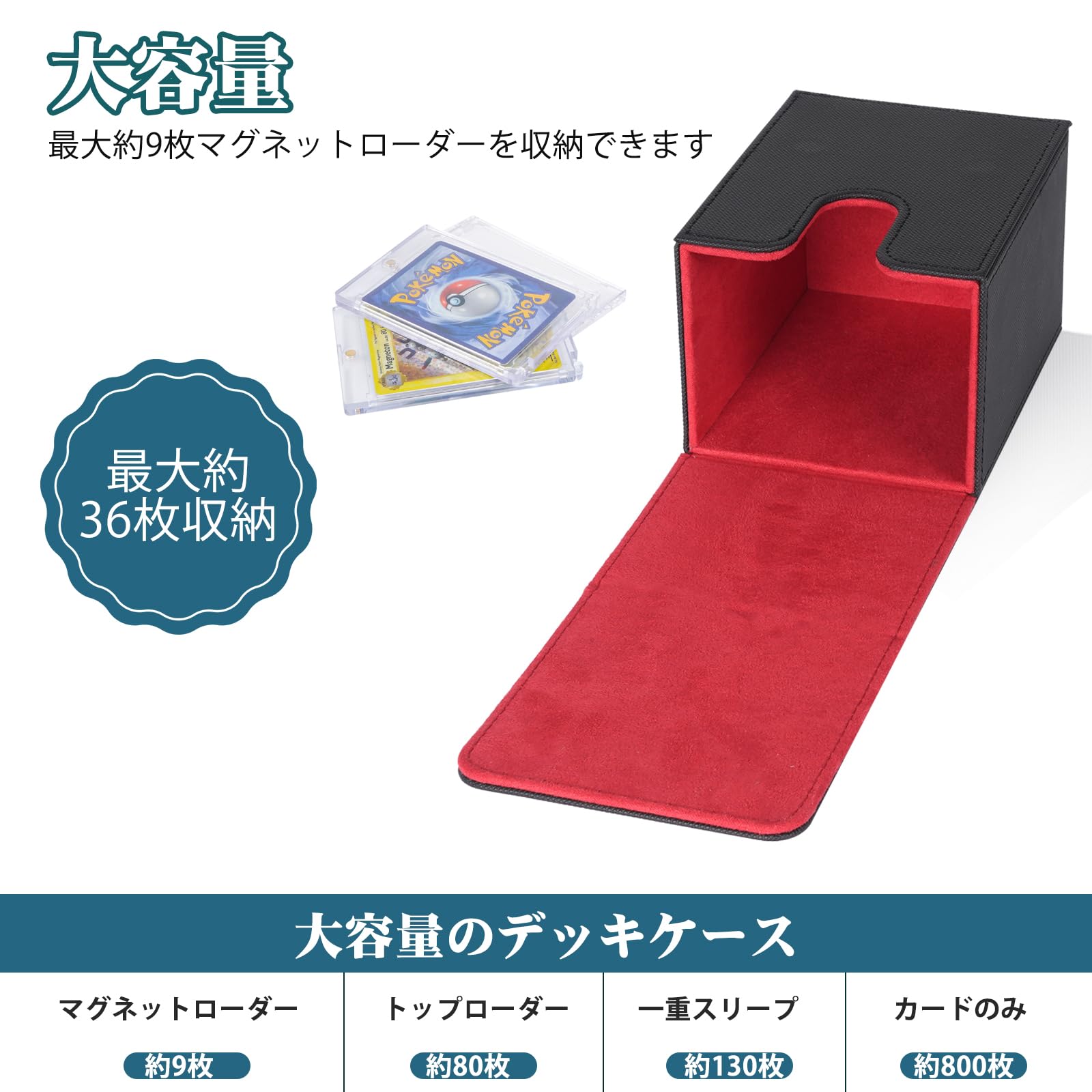 TAKOIKE ポケカ ローダー UVカット マグネットホルダー 保護 収納 : TAKOIKE マグネットローダー 用 ケース*1個 +マグネット