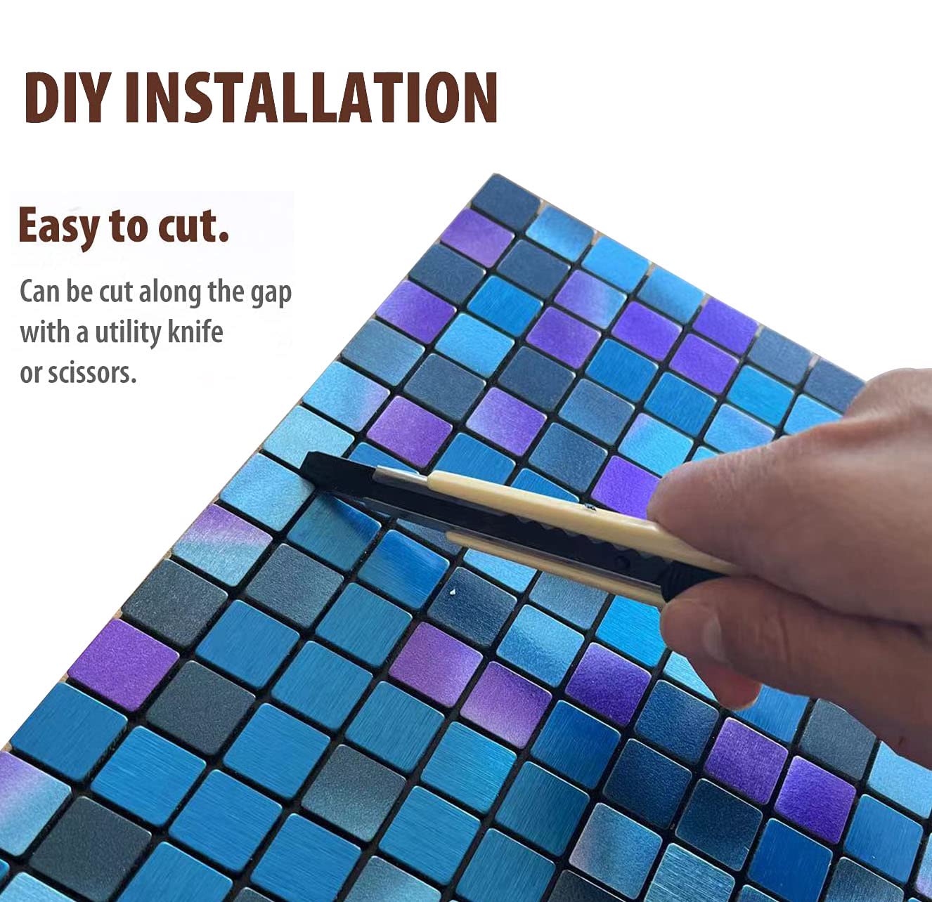 Aazon.co: XUANINY Peel And Stick Backsplash Tiles, Triangle Surface - View #12