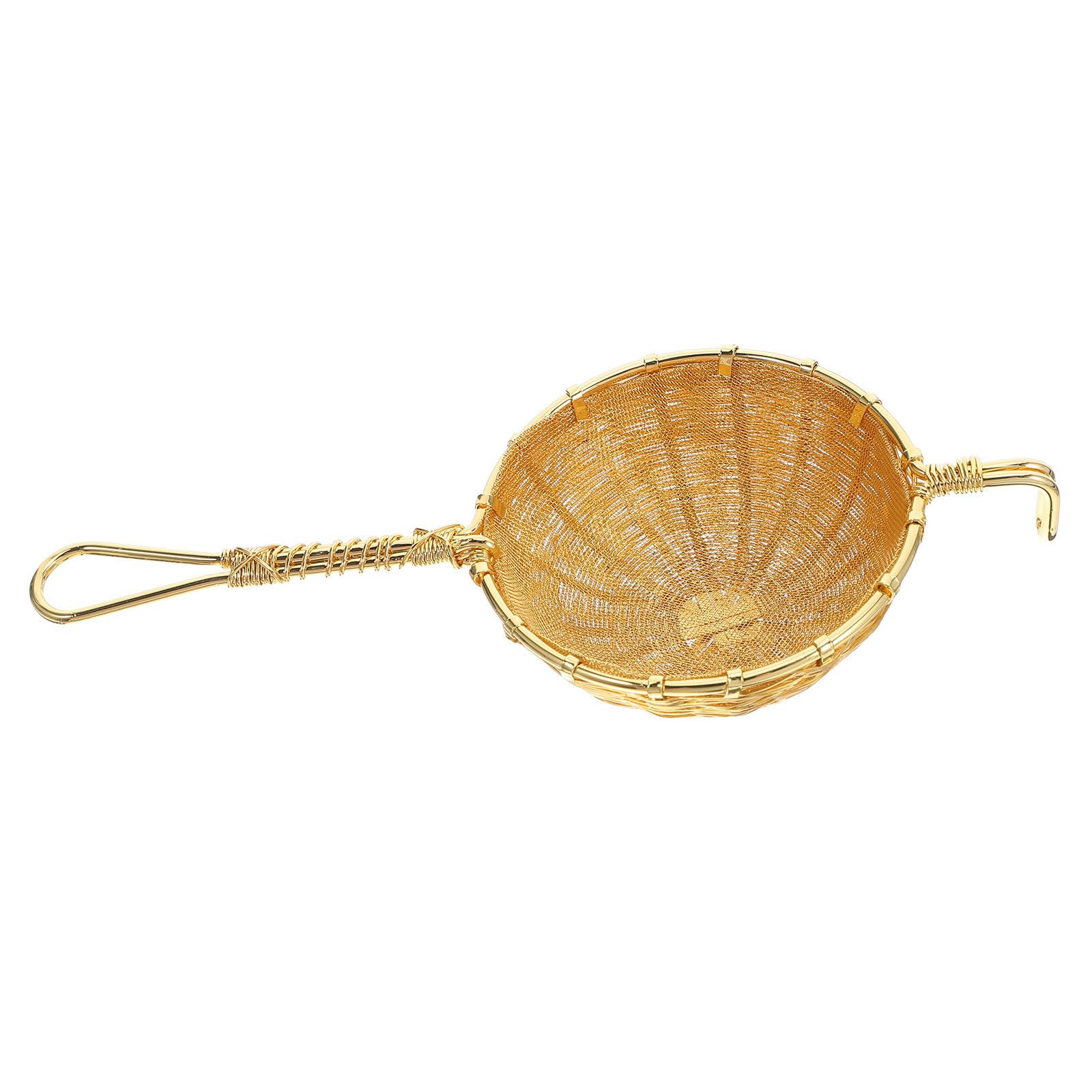 Colador de Té de Cobre Estilo Japonés Filtro de Malla Fina para Té Suelto, Fácil Mantenimiento y Diseño Elegante para Uso en Casa y Reuniones