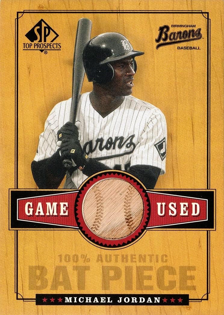 2001 Upper Deck SP Top Prospects Game Used Bat #B-MJ Michael Jordan Baseball Card