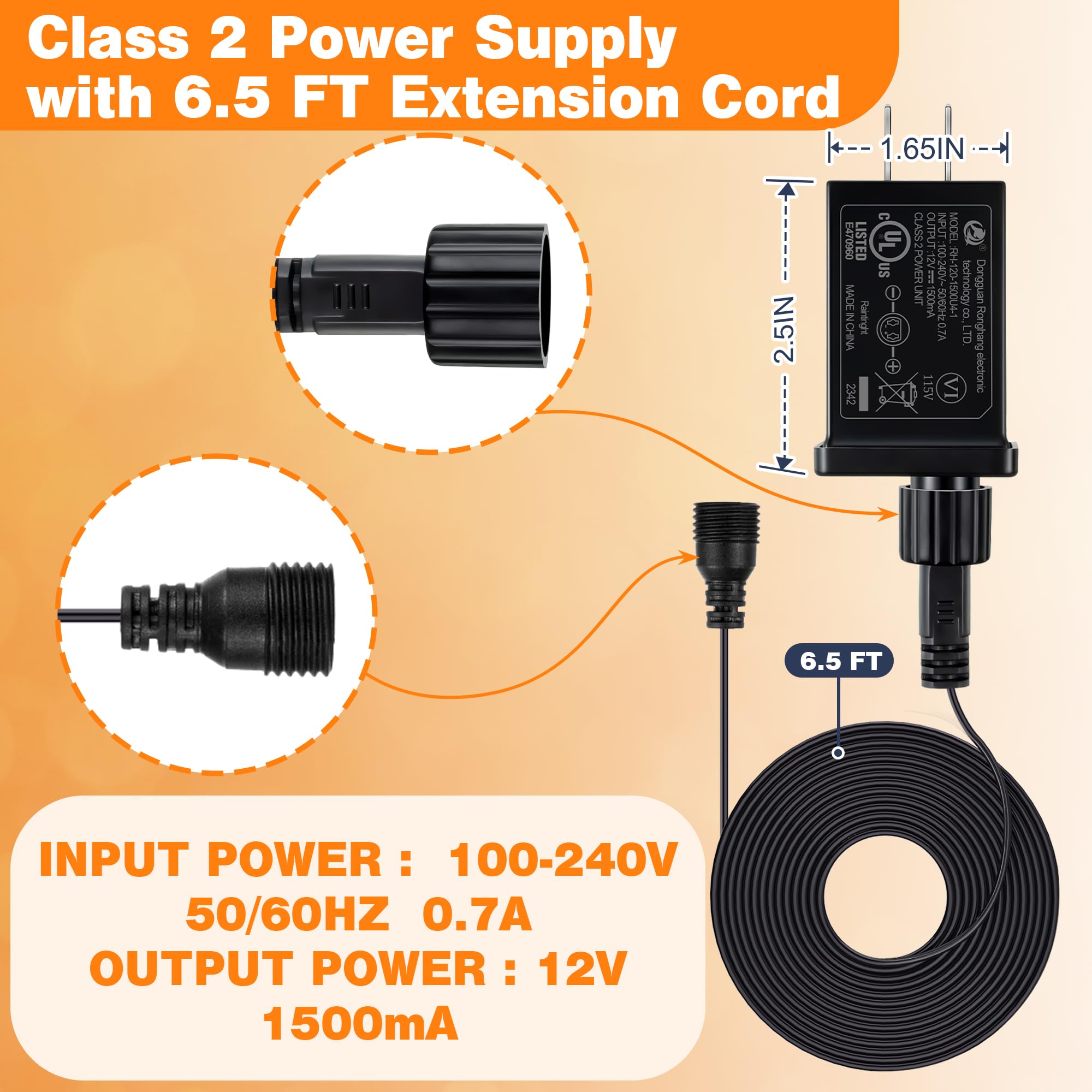Feekoon 4 Pack Replacement Yard Inflatable Adapter