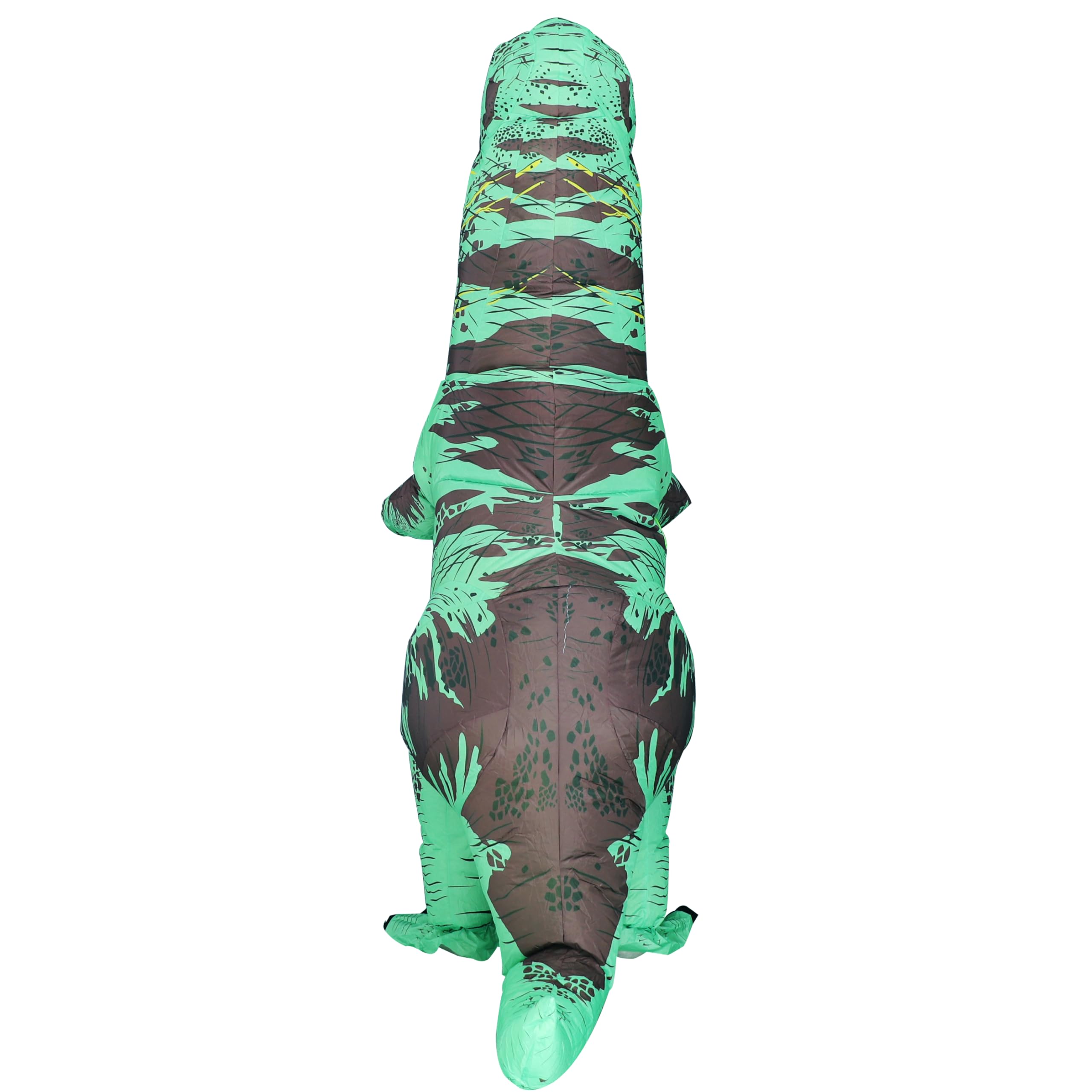 Disfraz inflable de dinosaurio para adultos, disfraz de T-Rex de cuerpo completo para fiesta de cosplay (verde)