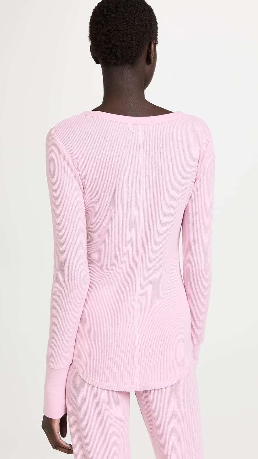 PJ Salvage Women's Loungewear Textured Essentials Long-Sleeve Top
