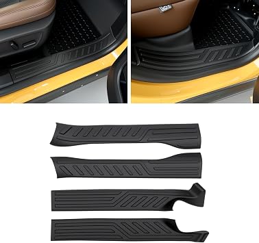 Inside Door Sill Guards Compatible with 2021-2025 Bronco Sport Door Entry Protector Door Sill Edge Guards for 2024 Bronco Sport AccessoriesInside a