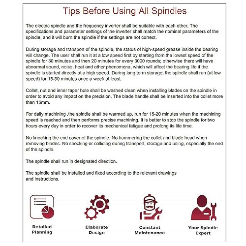 Miniatura 5 de ATO 3.7 kW Motor de eje CNC refrigerado por agua, 24000 rpm, 380 V, 400 Hz para máquina de tallado de madera CNC