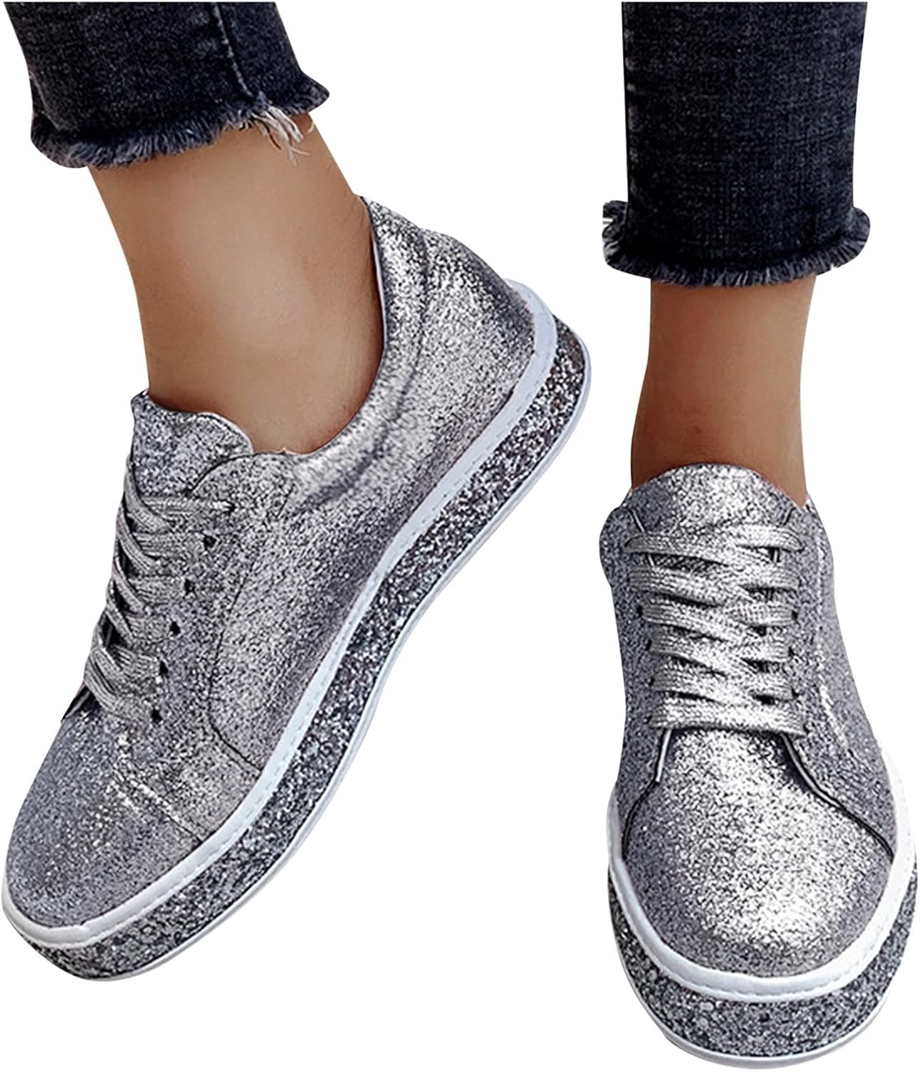 glitter running trainers