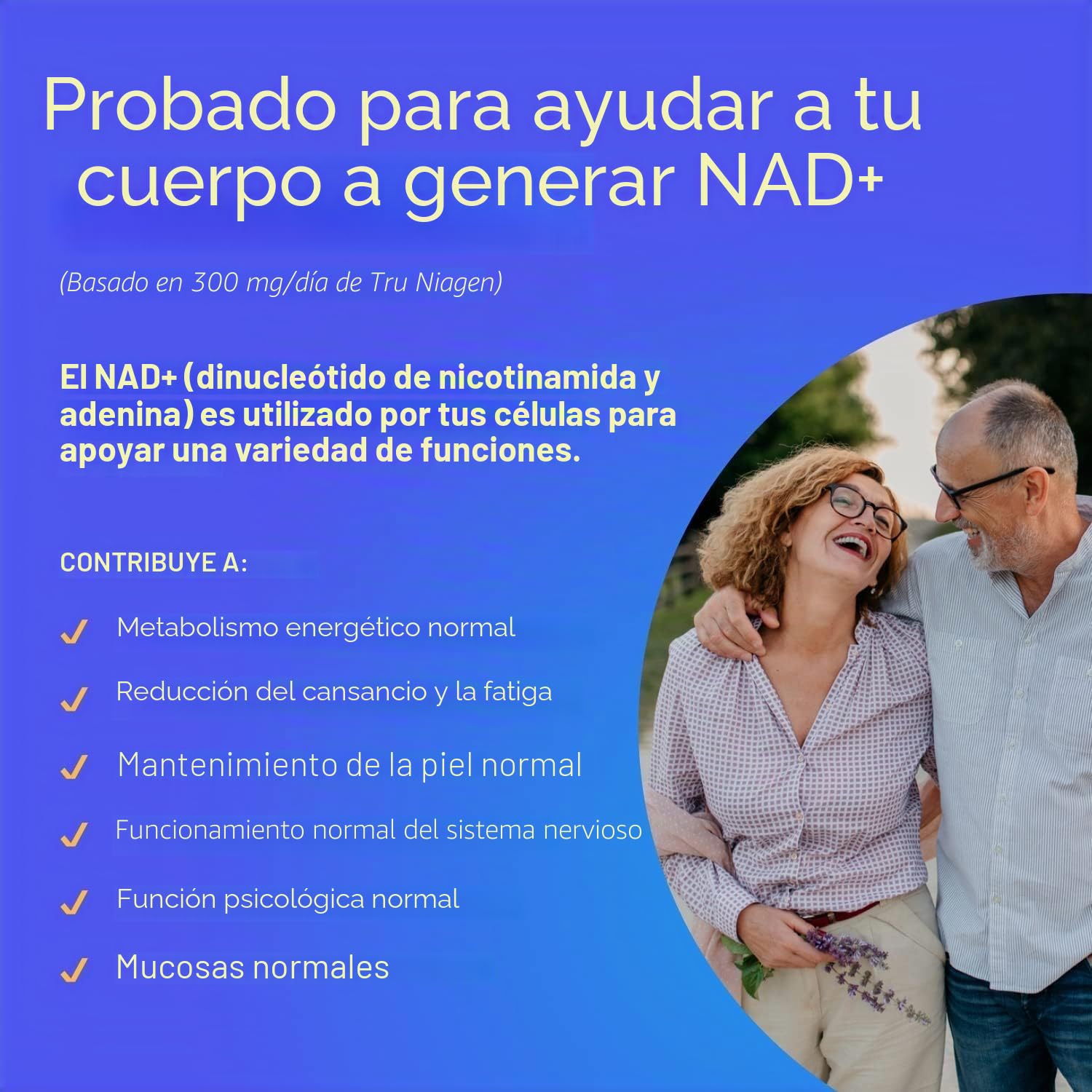 Tru Niagen Suplemento NAD de ribósido de nicotinamida, para reducir el cansancio y la fatiga, fórmula patentada, 30 unidades, 300 mg por porción (2 meses / 2 frascos)