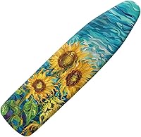 Vista 12 de Funda para tabla de planchar con diseño de estrella de mar de playa, resistente a los abrasadores, extra ancha, cubierta para tabla de planchar