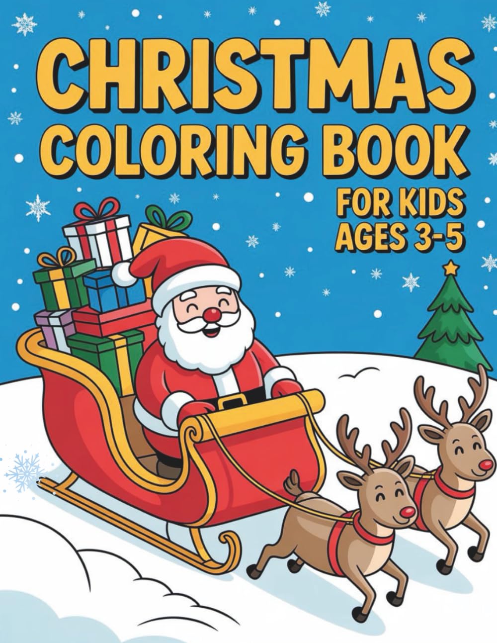 christmas coloring book for toddlers ages 3-5: my first christmas coloring book