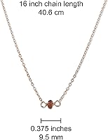 Vista 202 de Gargantilla de piedra natal – Regalo de cumpleaños, regalo para niña, mujer, amiga, hija, esposa, mamá, ella, joyas de piedras preciosas para uso