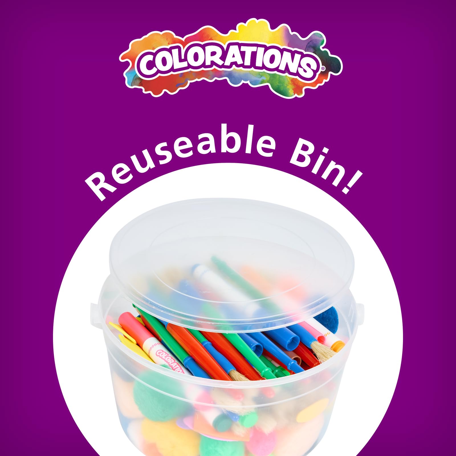 Colorations Sidewalk Chalk 50pc 4 x 1 Washable Bright Colored Chalk Set Fun Kid Art Colors Patterns Draw — view 9