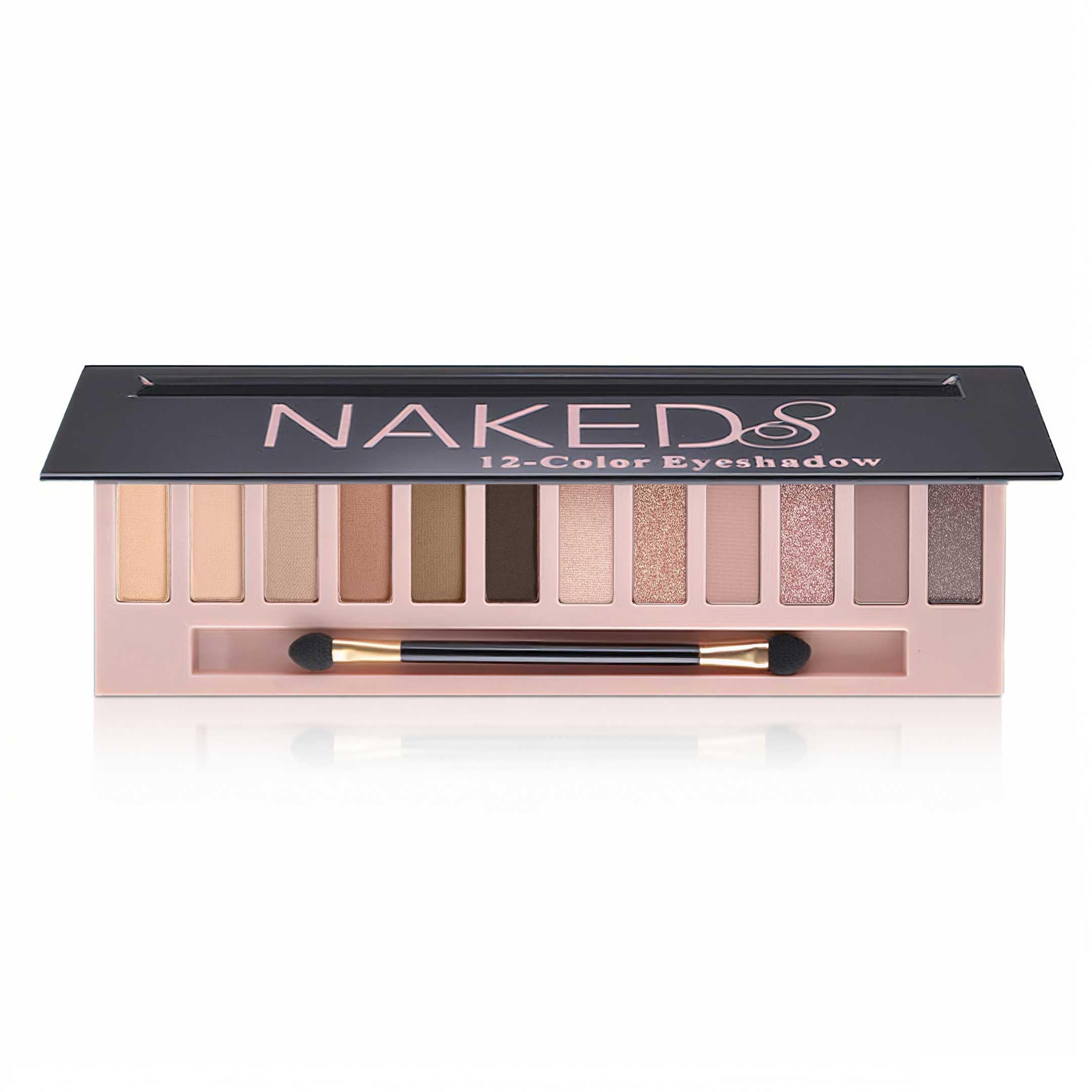 BOLOPER 12 Color Eyeshadow Palette - Nude & Glitter -9
