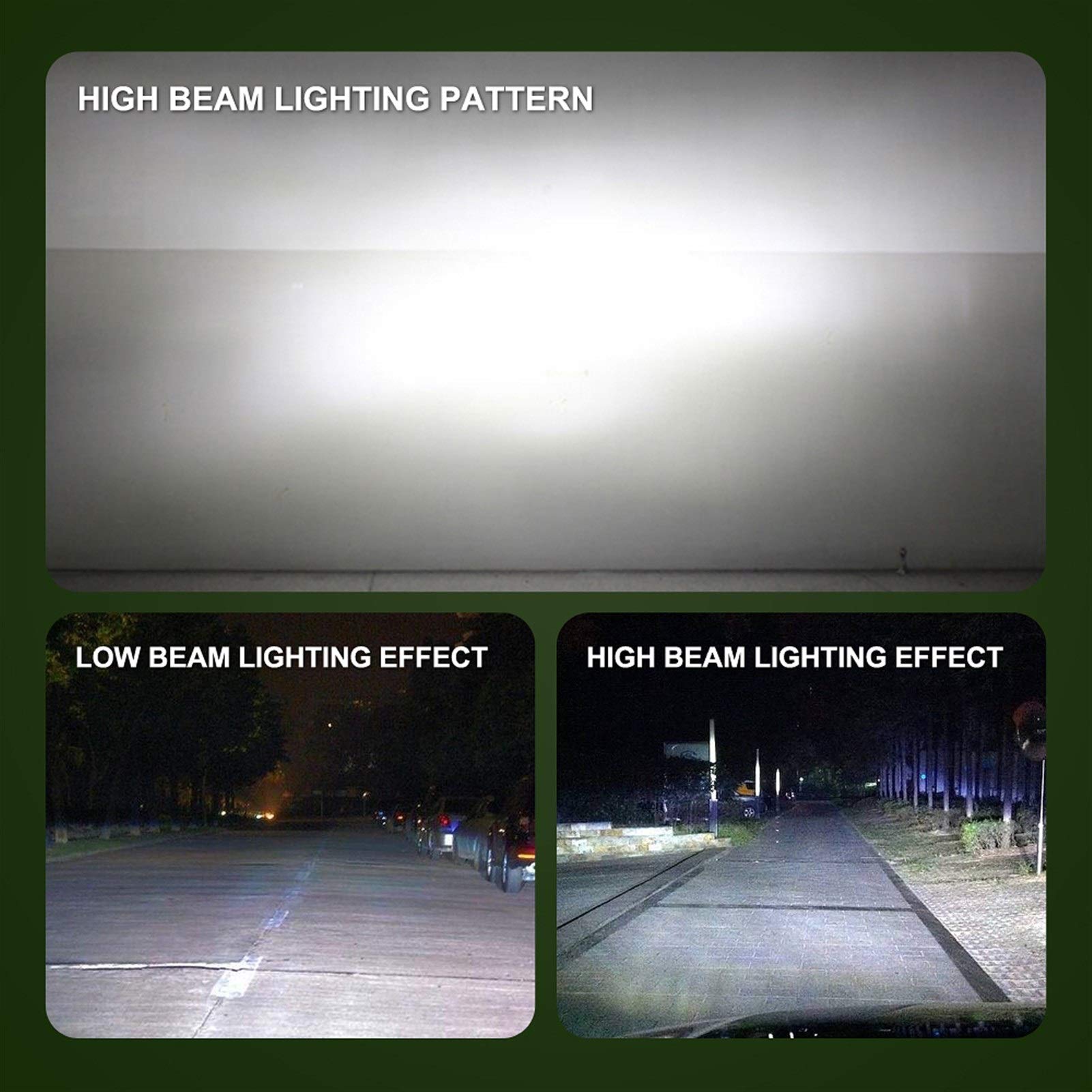 Visibilidad máxima Automotive Bombillas Faro Dos piezas LED H1 H3 H7 H4 H13 H11 9004 880 9007 Auto S2 linterna del coche de los bulbos 72W 8000LM 6500K for 9V a 36V 200M gama de iluminación /