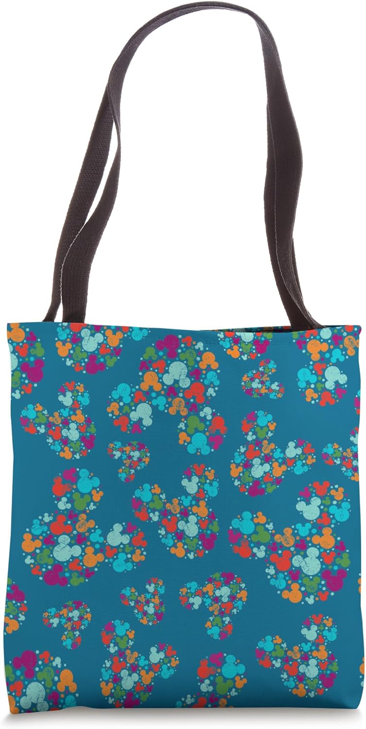 Disney Mickey Mouse Icon Multi-Colored Print Tote Bag