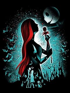 Youtheart Painting with Diamonds Sally Diamond Art Halloween, 5D Full Drill Cross Stitch Embroidery Kits, DIY Wall Décor