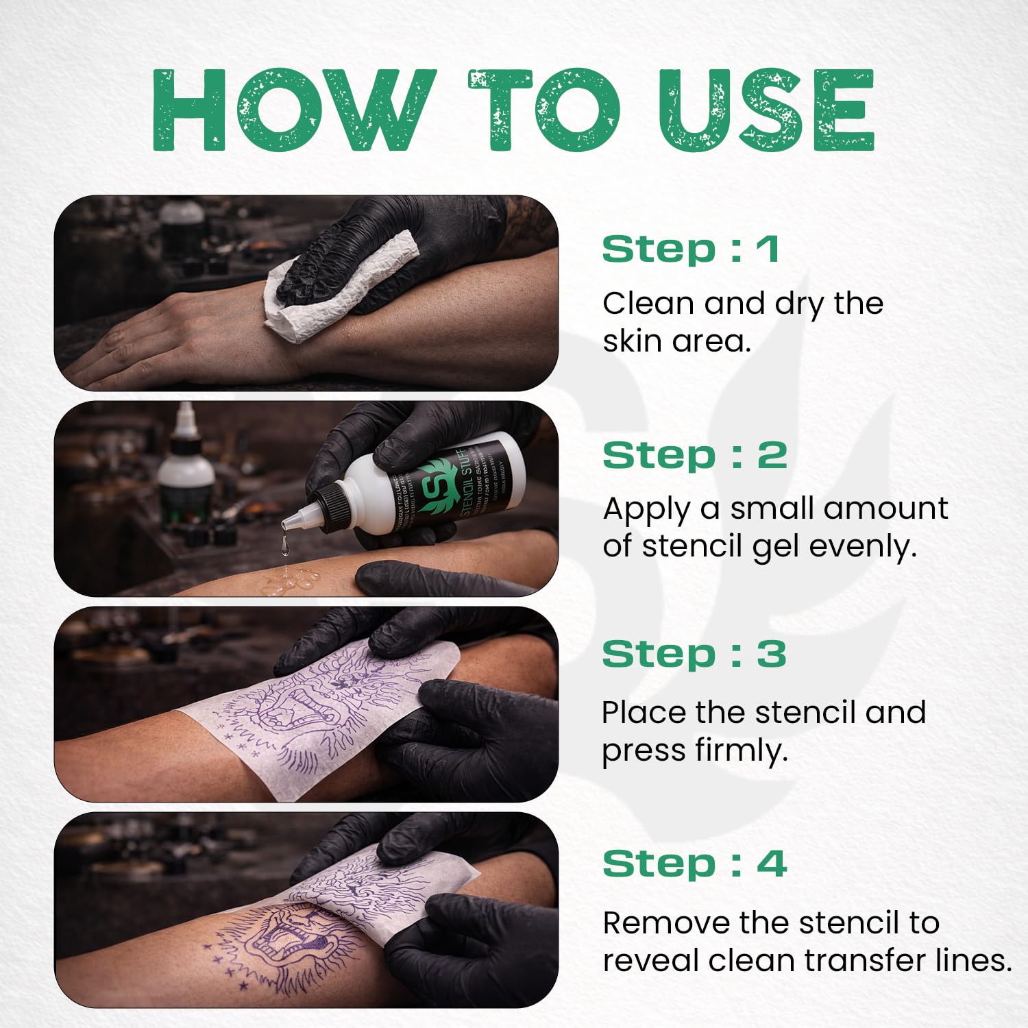 Tattoo Stencil Transfer Gel - Vegan & Easy Apply -5