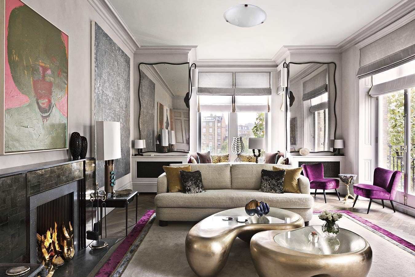 Quorum 3000-16-86 Transitional Three Light Ceiling Mount from Ceiling Mount Oiled Bronze Collection in Bronze/Dark Finish,