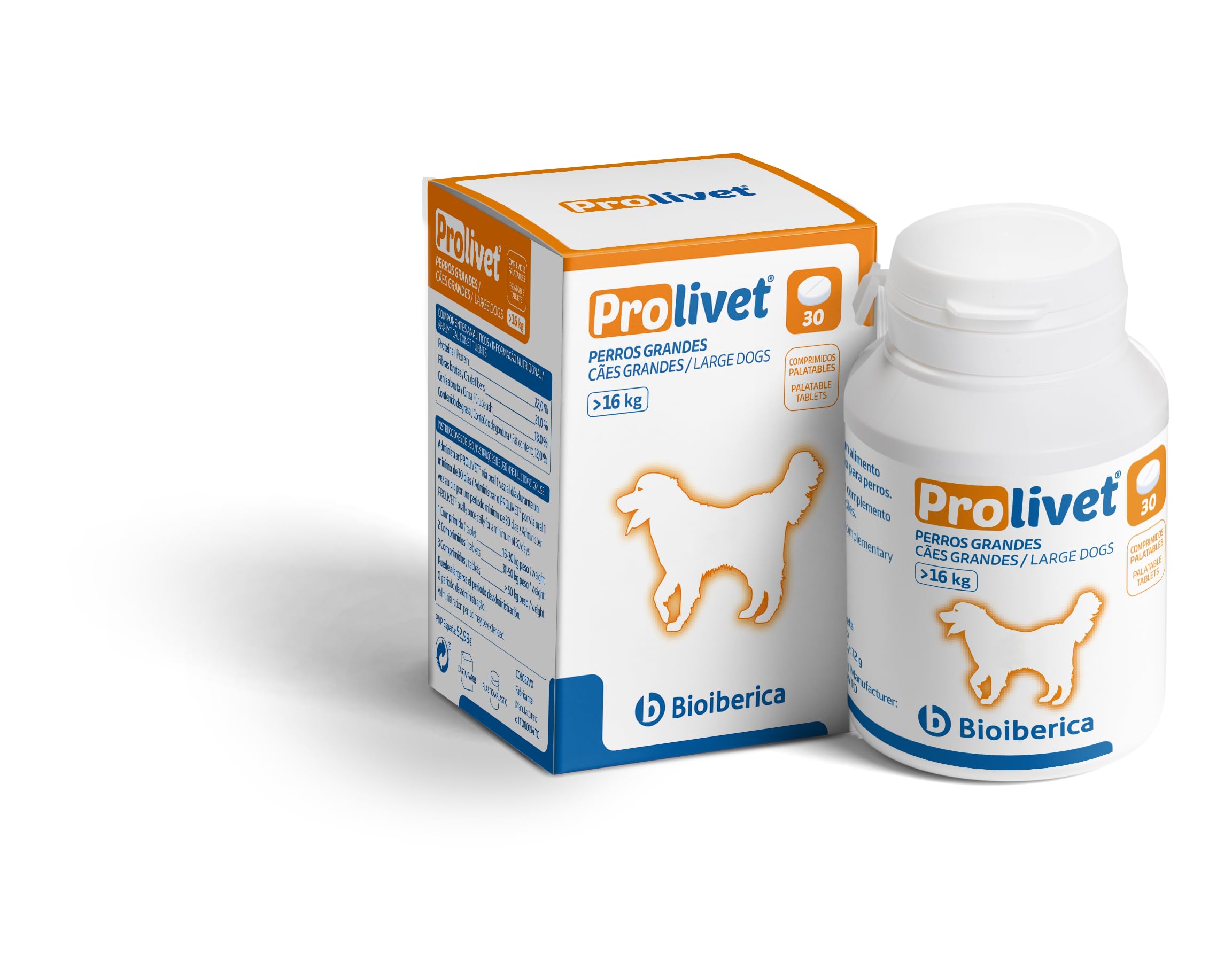 PROLIVET Perros Grandes 30 Comprimidos