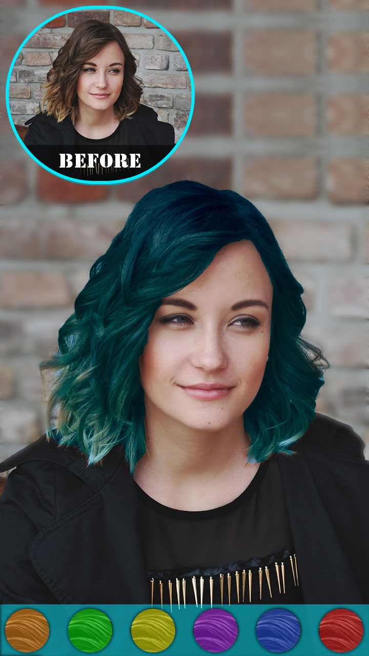 Hair Color Changer Hairstyle Makeover Booth App on Amazon Appstore