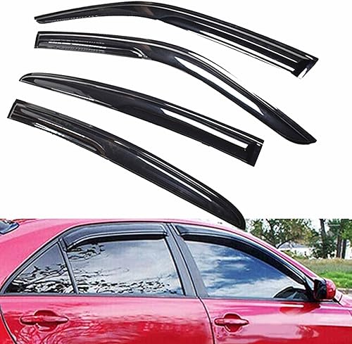 Miniatura 6 de 4 piezas de repuesto para visera lateral para ventana lateral, deflector de ventilación para cargador 2011-2020