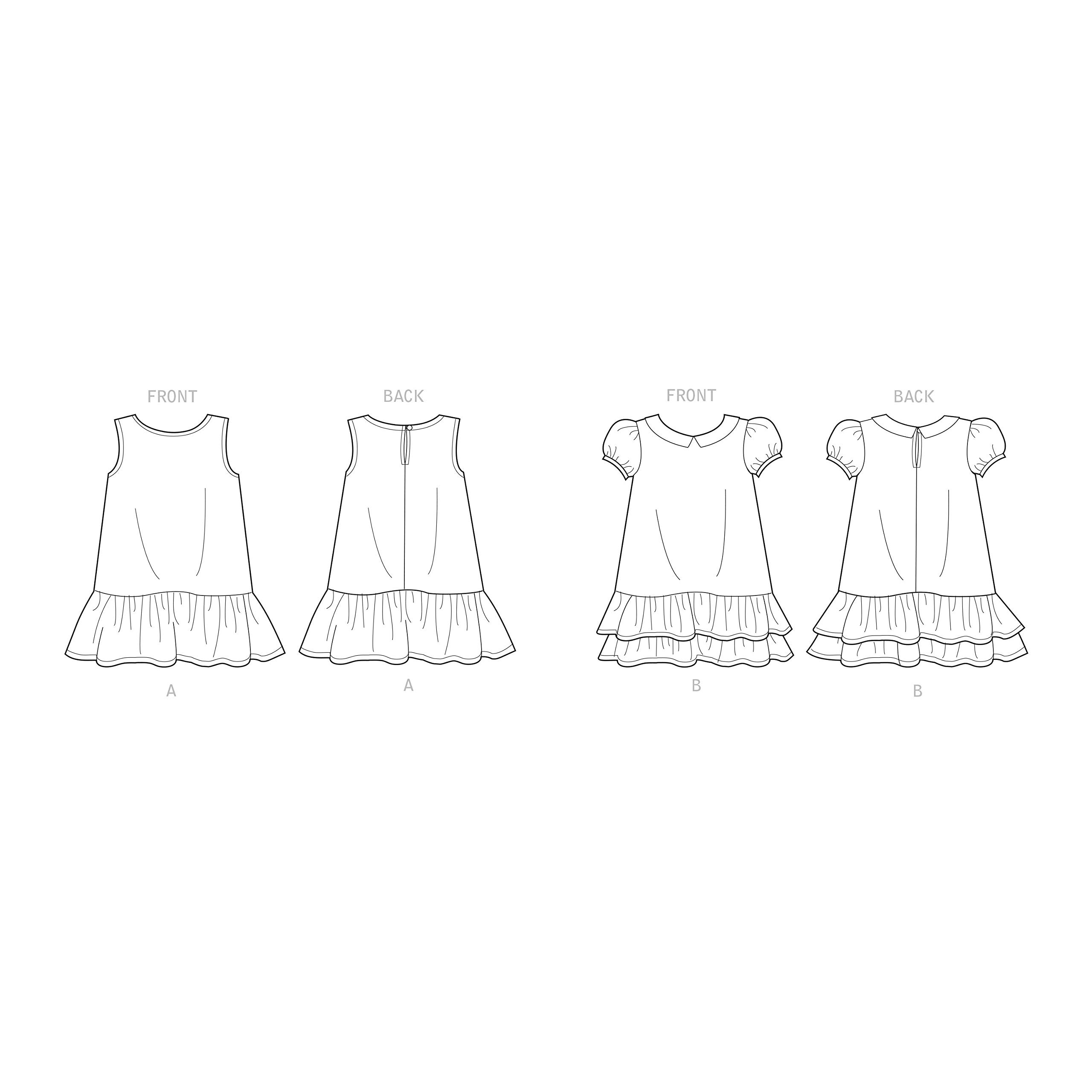 Amazon.com: Simplicity Sewing Pattern S9153 Children's Drop Waist Dress,  Size: A (3-4-5-6-7-8) : Arts, Crafts & Sewing