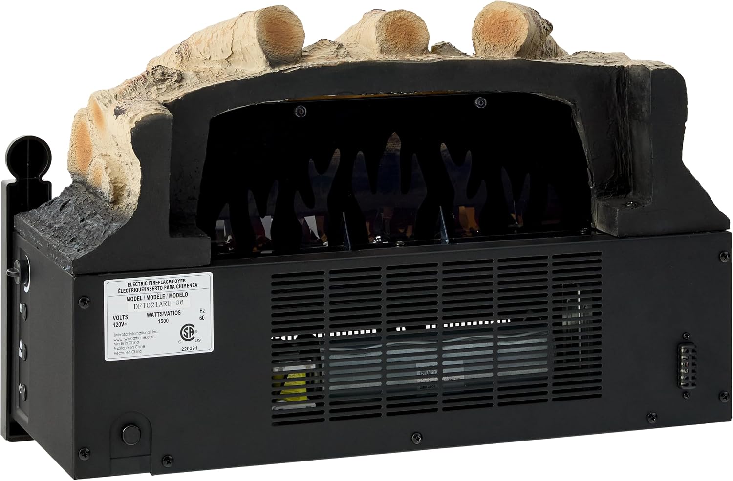 duraflame® 20.5-inch Electric Log Set Heater with Remote, Birch