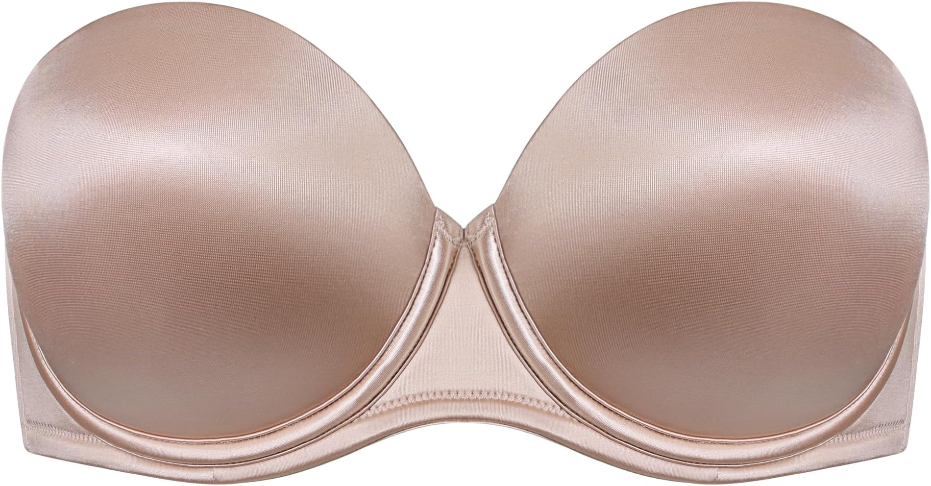 DotVol Strapless Bra Push Up Convertible(Beige,40C)