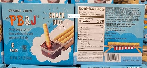 Miniatura 2 de Trader Joe's PB & J Snack Duo - Paquete de 6 unidades, 12.7 onzas, 12.70 oz (dos cajas)
