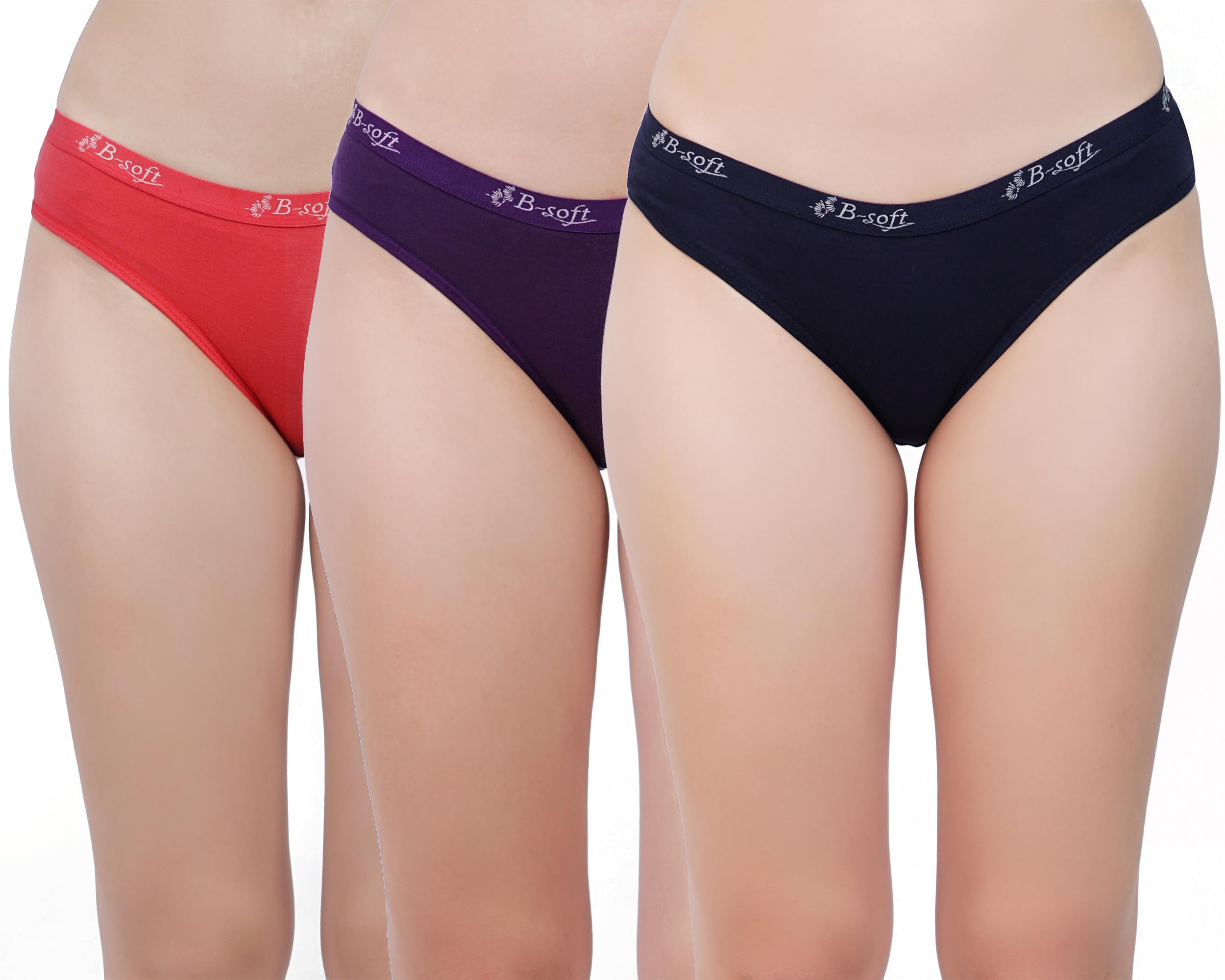 Women's Medium Coverage Pure Cotton High Waist Panties with Floral Print Panty for Women & Girls-image-43