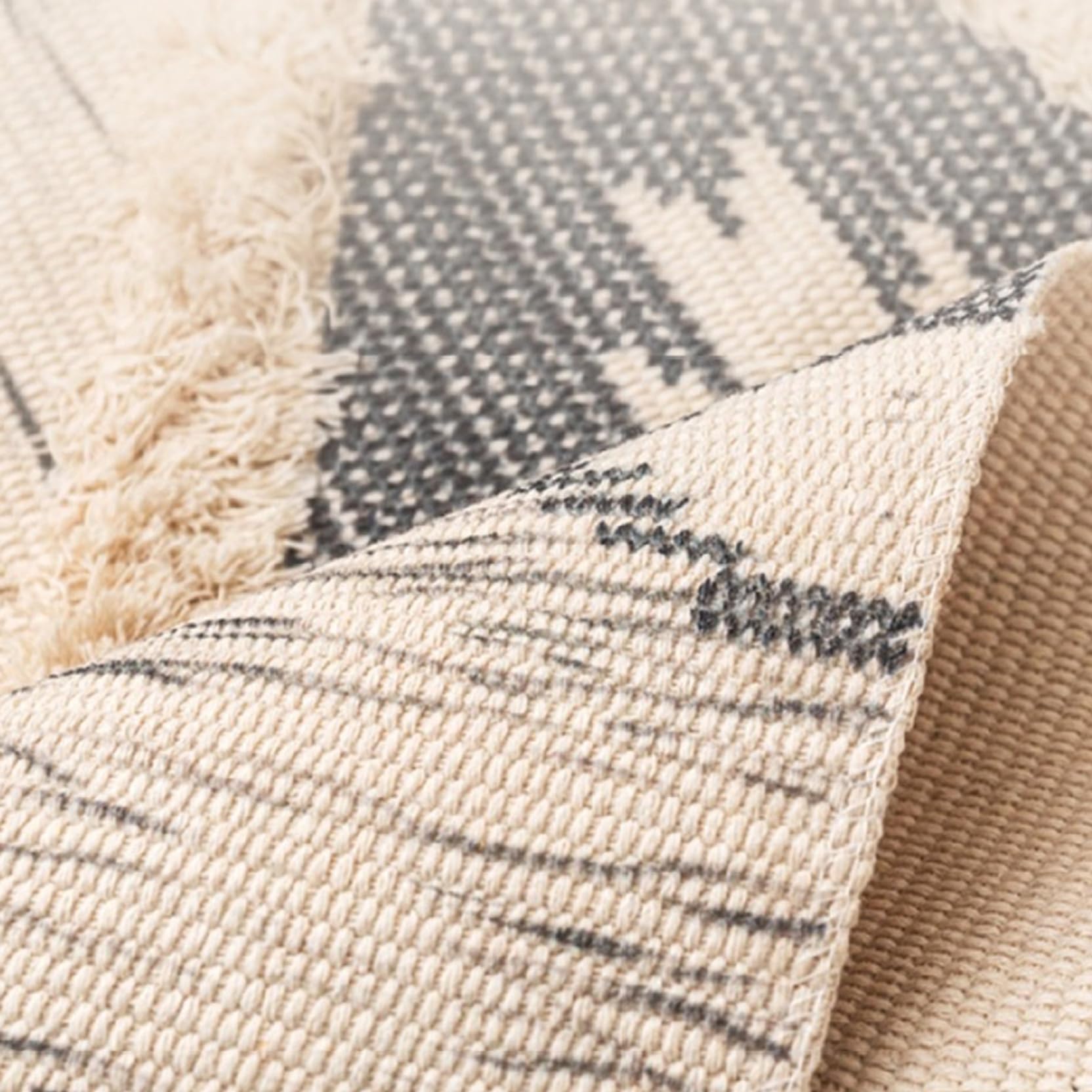 Amazon.co.jp: ZS2L7 Rug, Rug, Color 8, Fringe, Washable Rug