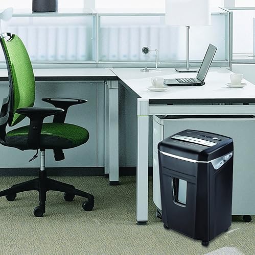 Miniatura 7 de Aurora JamFree - Trituradora de papeltarjetas de crédito (8 hojas microcortadas), NegroPlateado