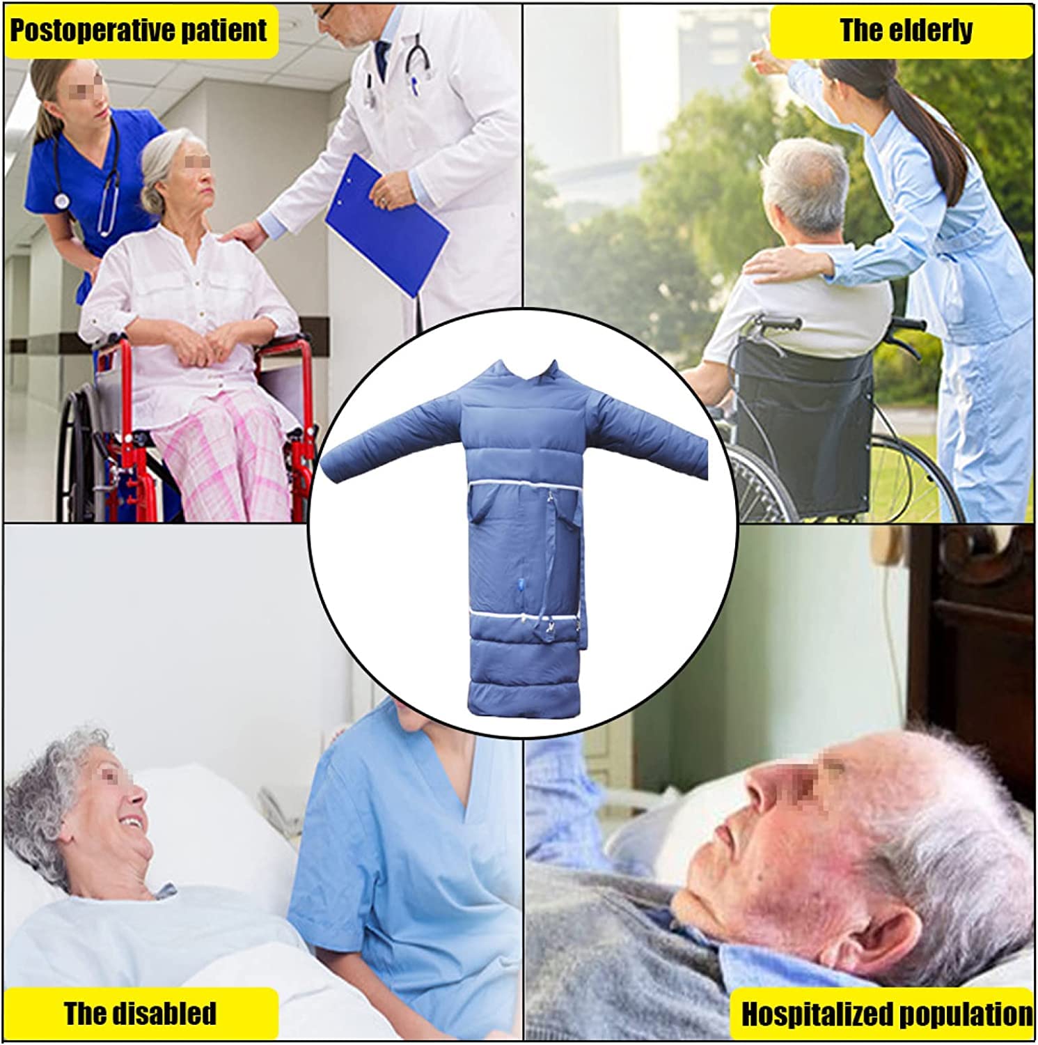 Manta para Silla de Ruedas, Funda acogedora con Forro Polar, Impermeable y Universal para sillas de Ruedas manuales y eléctricas.