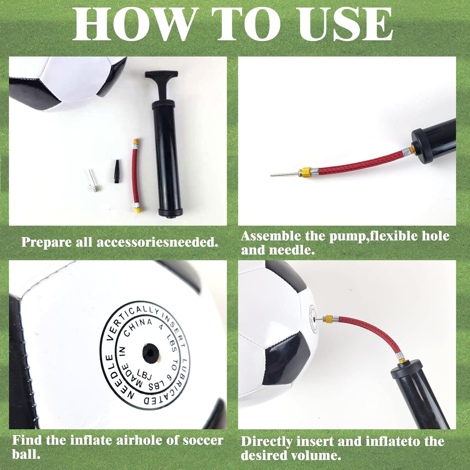 12 Set Christmas Operation Soccer Ball Bulk with Pump Needles, Size 5 Sport Soccer Ball Training Ball for Adults Soccer Christmas Charity Donation Supplies Game Play Gifts