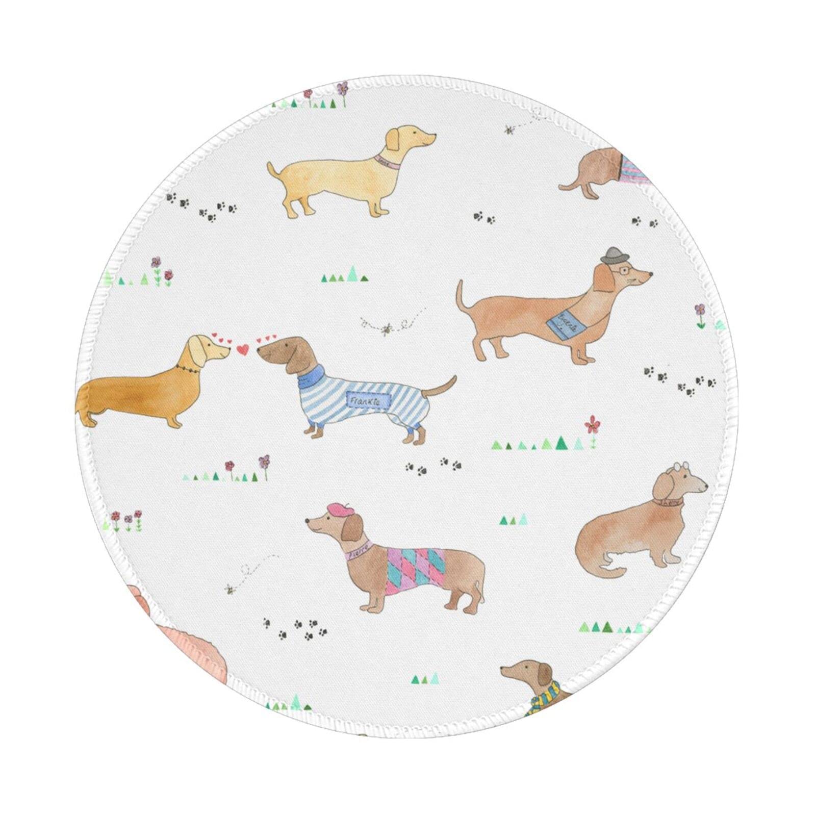 Tapis de souris teckel au design imprimé soigné pour ordinateur - 8