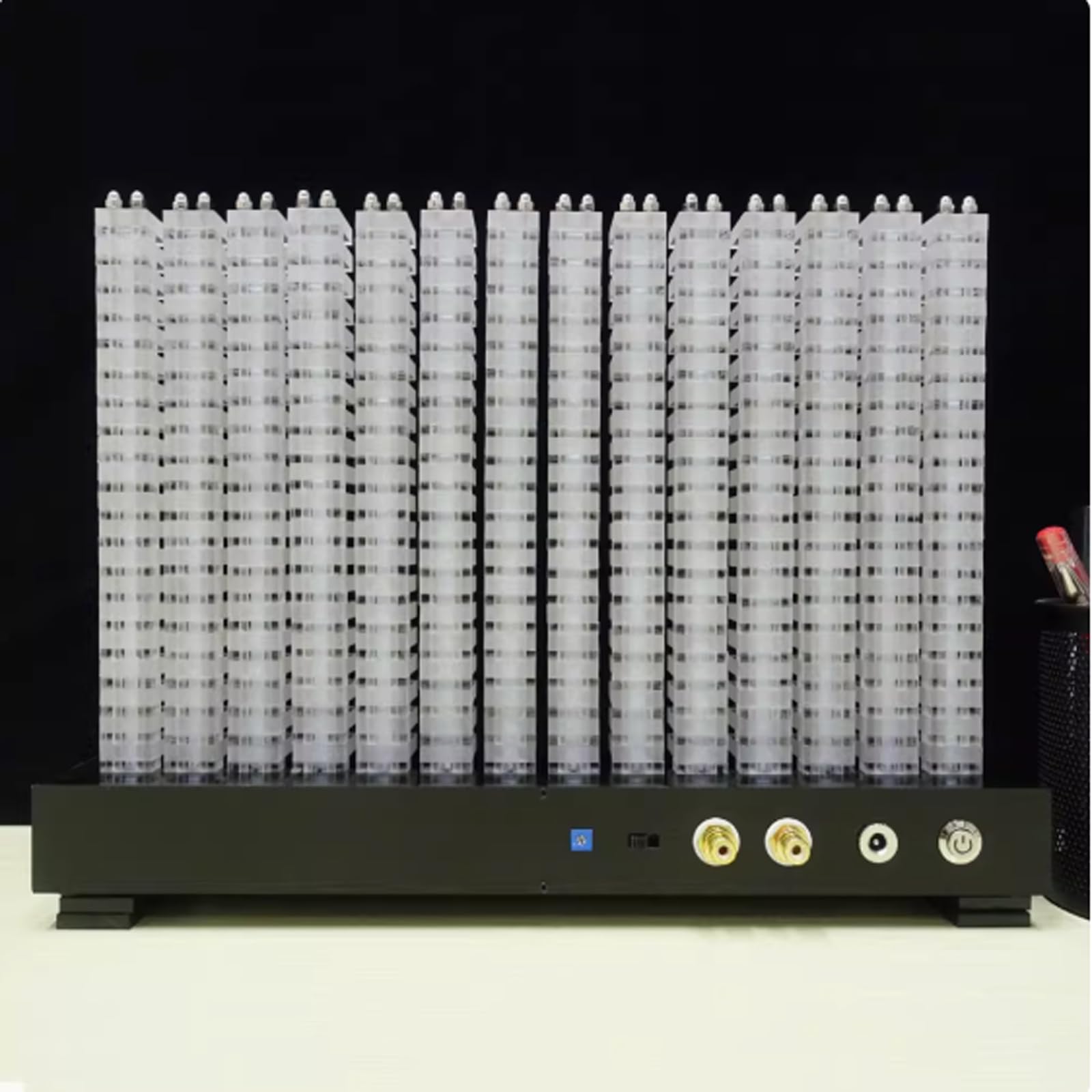 Analizzatore di Spettro Audio, Luce a LED per Spettro Musicale, 16 Milioni di Colori, Spettro a 14 Segmenti, Misuratori VU per Visualizzazione dello Spettro, per Feste/Camera da Letto/casa