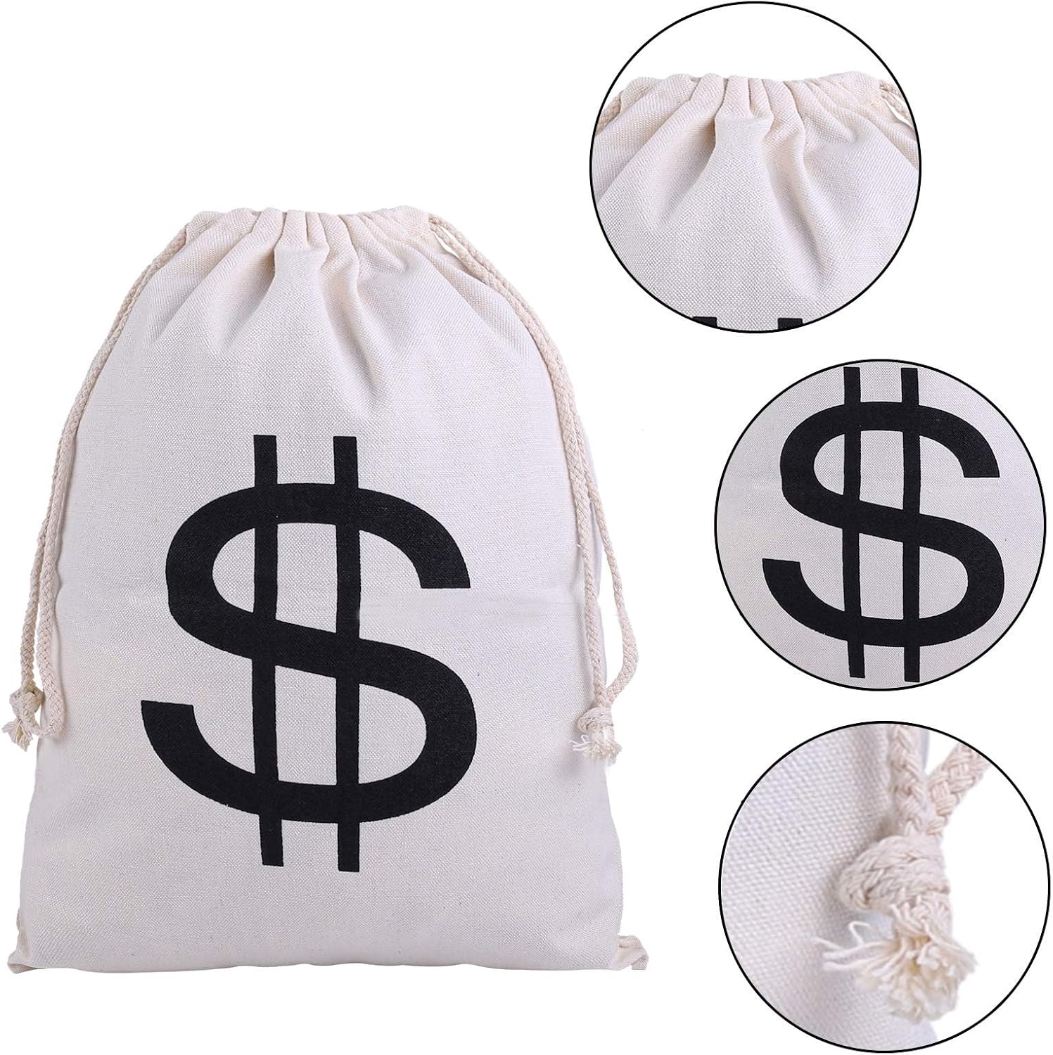 Adult Halloween Costume Black and White Striped Long Sleeve T-Shirt Gloves Hat Glasses Canvas Money Props Cosplay