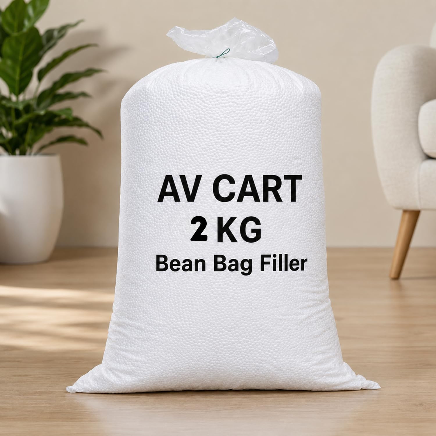 Bean Filler for Bean Bags, EPS Foam Beads, Lightweight & Fluffy, Good Air Flow, Durable | 2KG-picture-16