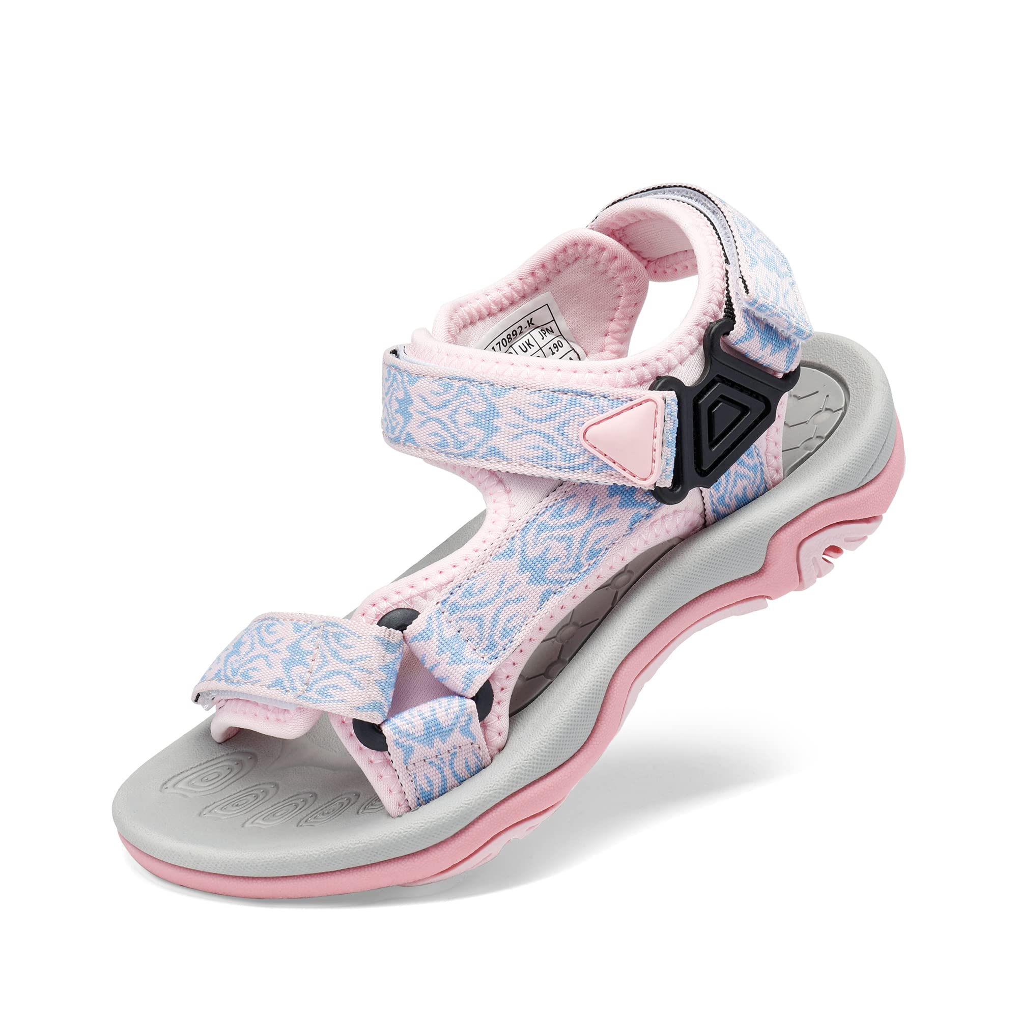 DREAM PAIRS Boys Girls Sandals Kids Adventurous Light-Weight Adjustable Straps Summer Water Shoes (Toddler/Little Kid/Big Kid)