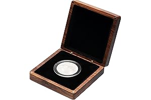 Single Walnut Wood Challenge Coin Presentation Display Box