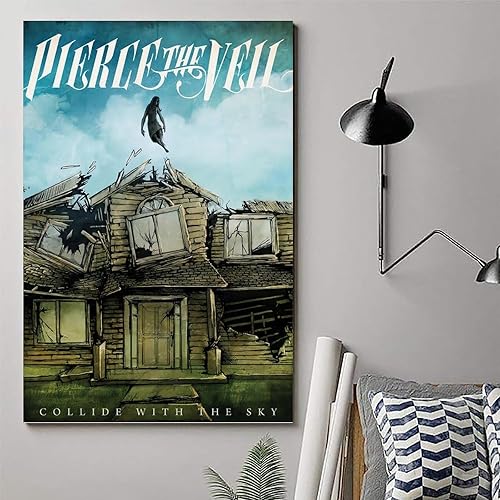 Miniatura 6 de MAIX - Póster de Pierce The Veil Collide With The Sky, arte de pared, para sala de estar, dormitorio, 12 x 18 pulgadas (11.8 x 17.7 in), estilo sin