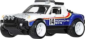 Hot Wheels® Collector Porsche 914 Safari, miniatura Car Culture 7 cm, Metal/Metal™, pneus Real Riders™ e embalagem de exposição.