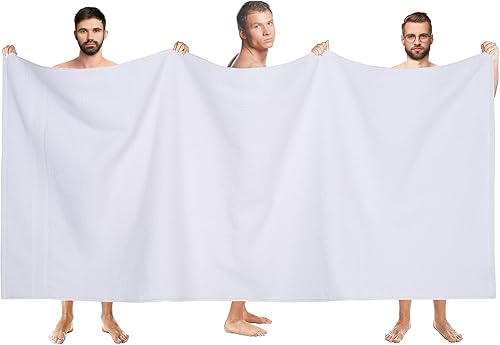 Miniatura 2 de All Design - Toalla de baño extragrande, 100% algodón hilado en anillo, absorbente y de secado rápido, de calidad supersuave (2 unidades, 35 x 70