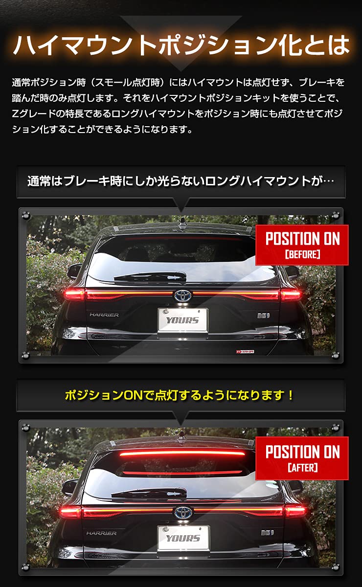 Amazon | YOURS(ユアーズ). ハリアー 80系 Zグレード 専用 ハイ