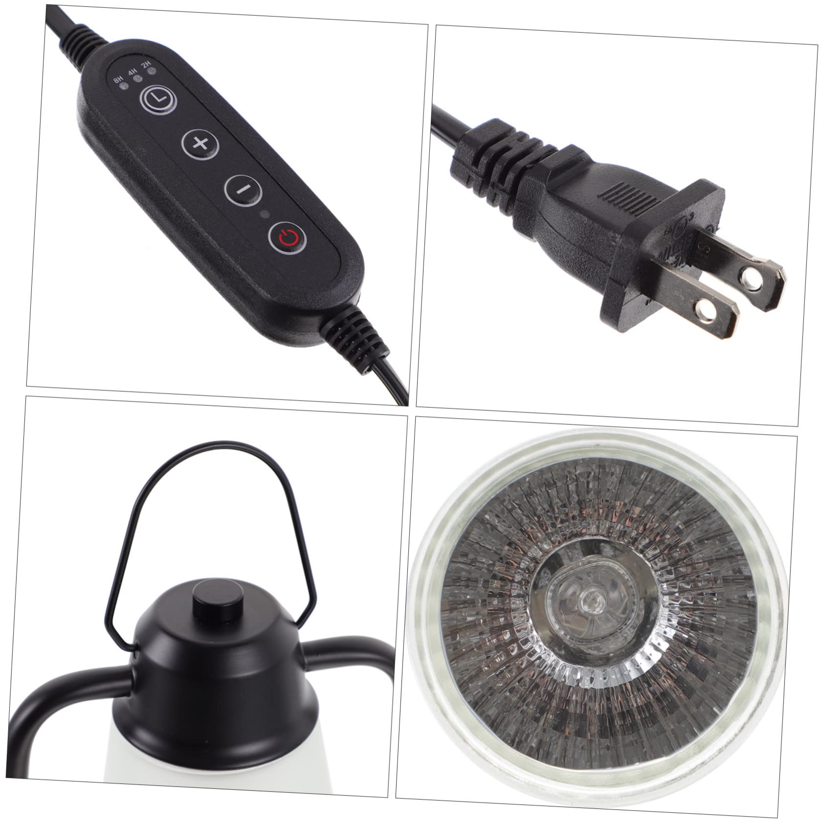 GRIRIW 1 Set Candle Melt Warmer Lamp Electric Wax Warmer with Brightness Timer for Jar Candles Smokeless Aromatherapy Lamp for Home Decor Housewarming US Plug