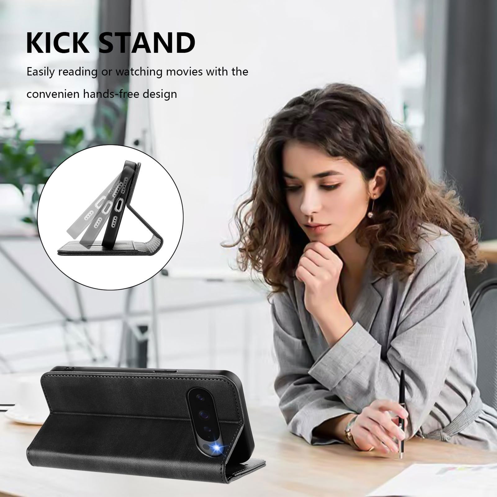 Eleganckie etui do Google Pixel 11ProXL/11 Pro/11, gniazda na karty