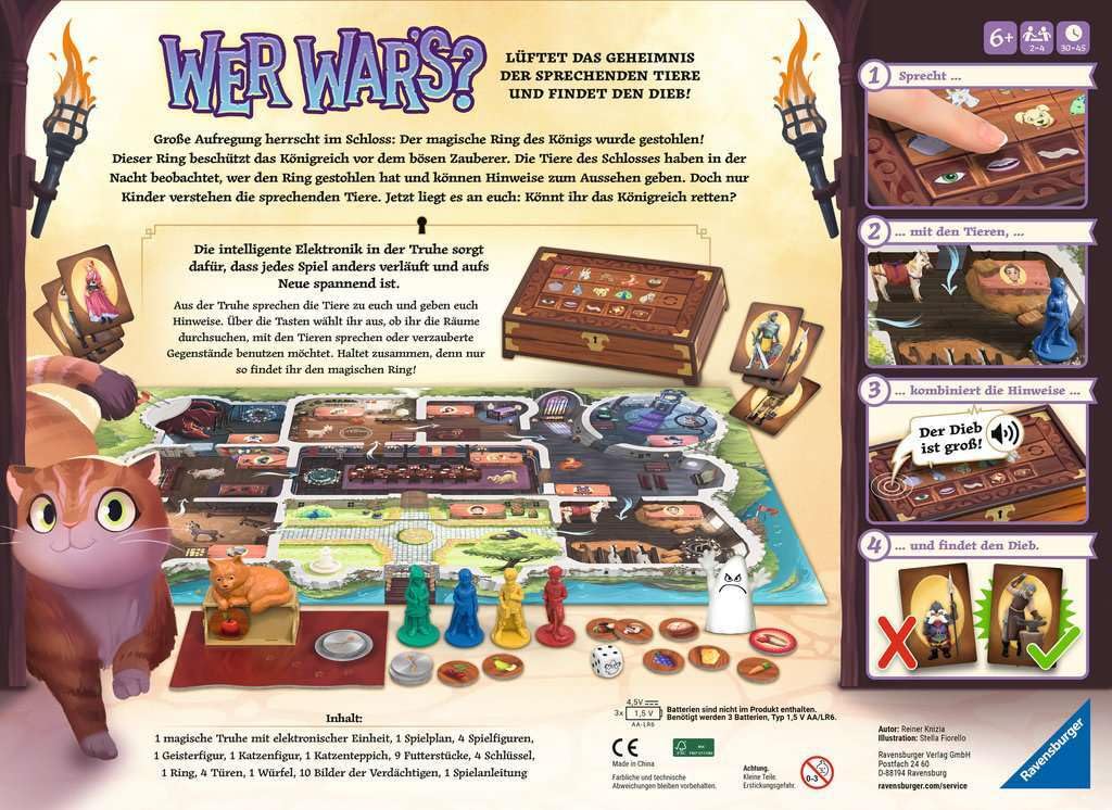 Ravensburger Kinderspiel 23494 - Chi era? Gioco per feste e famiglie, per bambini e adulti, gioco per bambini dell'anno, a partire dai 6 anni, per 2-4 giocatori