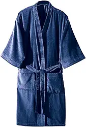 Roupão Adulto Banho Unissex 100% Algodão Dohler Confort – Felpudo, Aveludado, Toque Macio, Manga 3/4 Tamanhos P ao GG