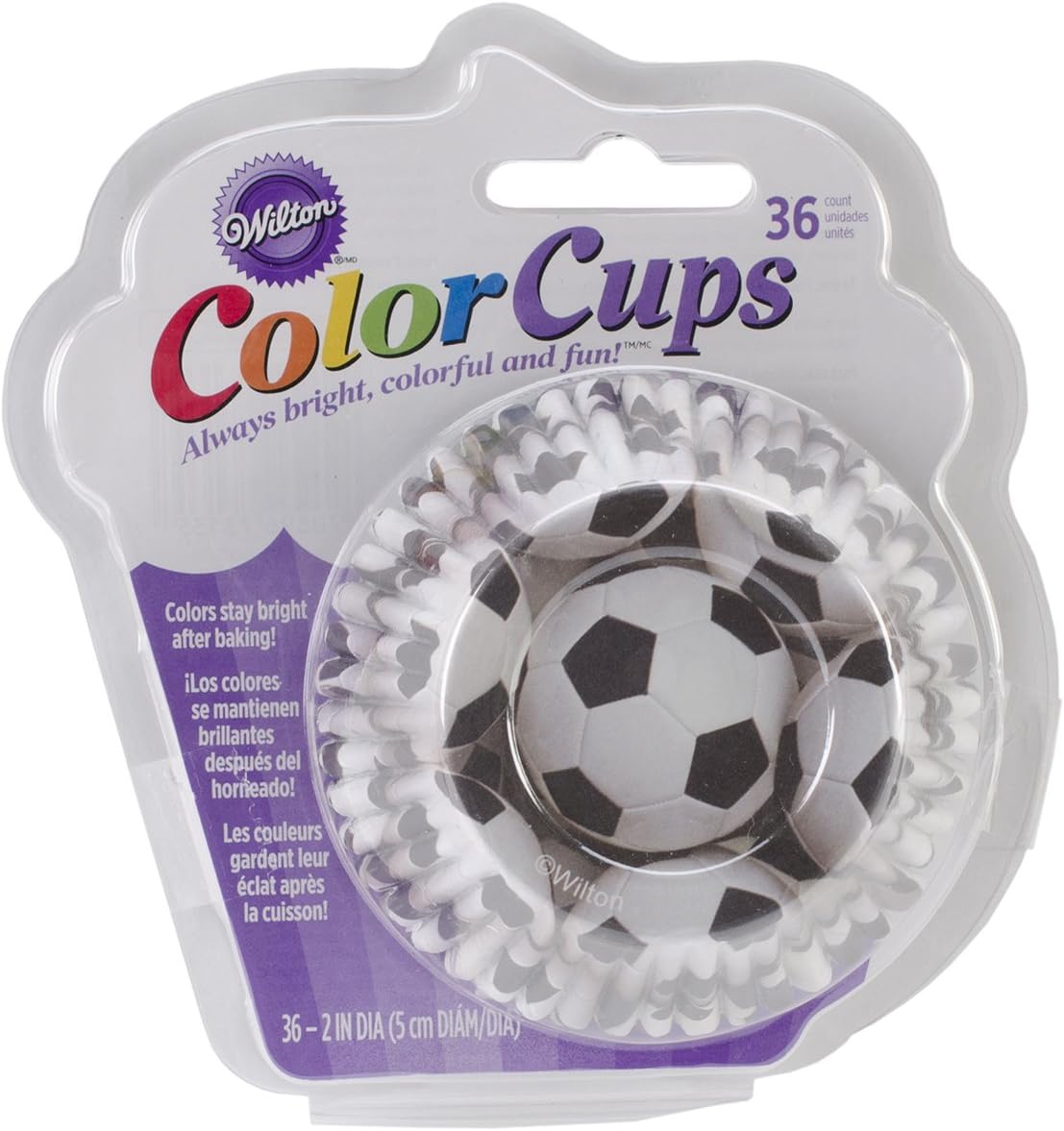 Wilton Standard Baking Cups, Soccer Color